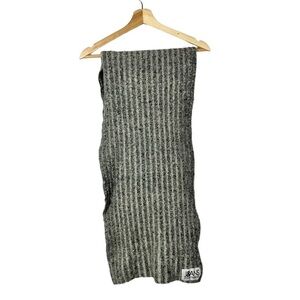 Dolce & Gabbana J&ANS Gray Ribbed Wool Rectangle Scarf
